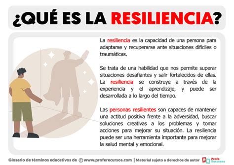 qué es resiliencia significado